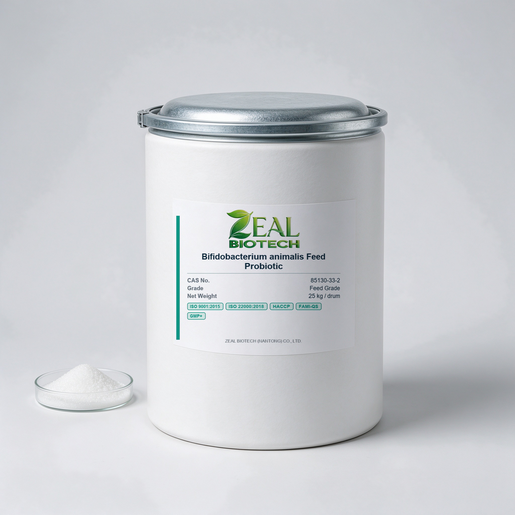 Bifidobacterium animalis Feed Probiotic (B. animalis subsp. lactis, Direct-Fed Microbial)