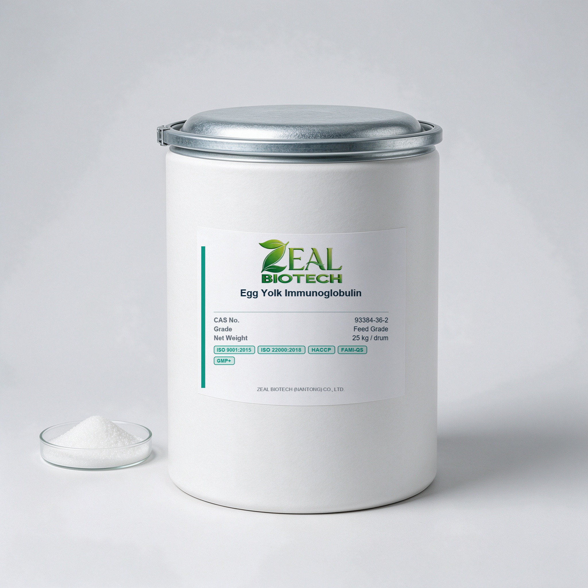 Egg Yolk Immunoglobulin (IgY) Powder, Feed/Aqua Grade