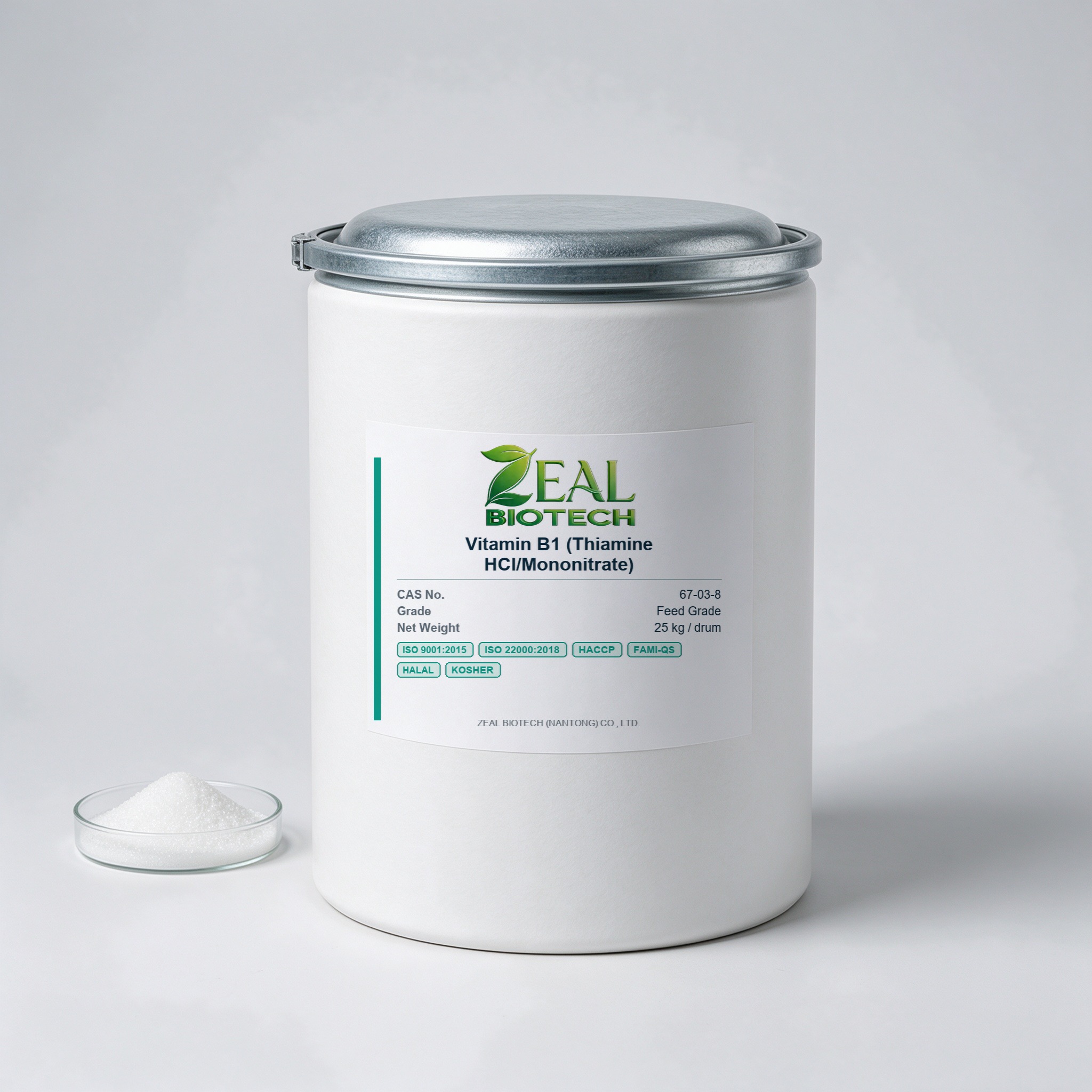 Vitamin B1 (Thiamine HCl/Mononitrate), Feed Grade