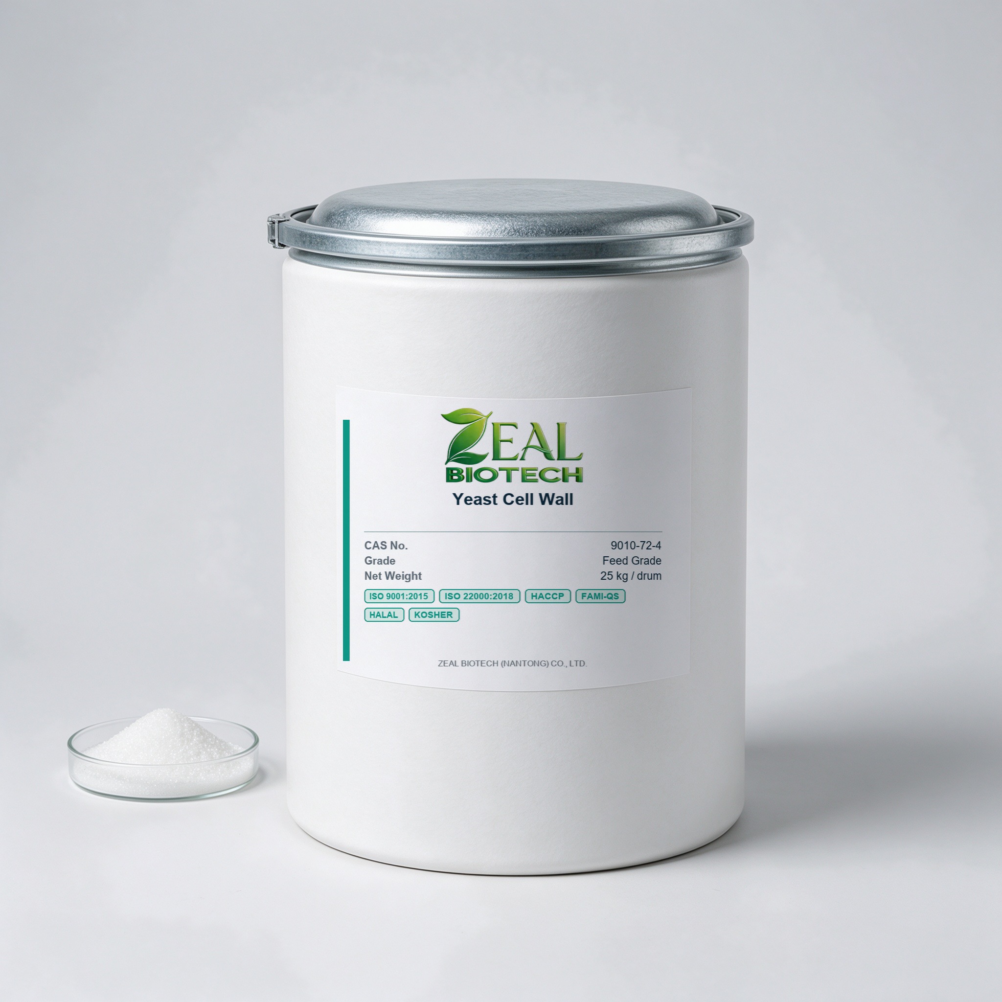 Yeast Cell Wall (MOS + beta-Glucan) Feed Grade from Saccharomyces cerevisiae
